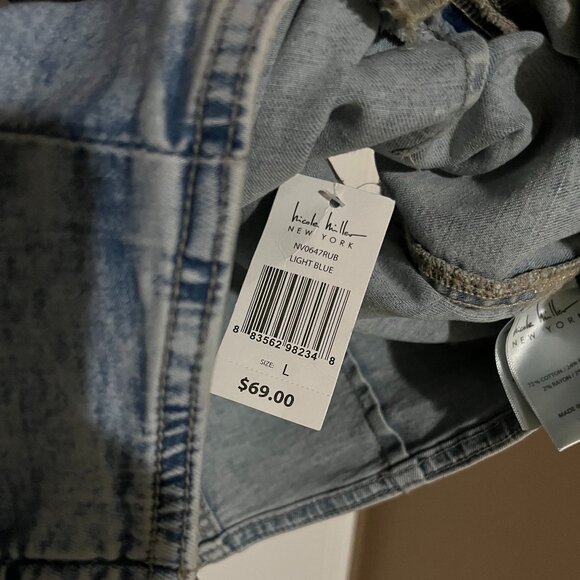 Nicole Miller Denim Style Vest - Picture 7 of 11